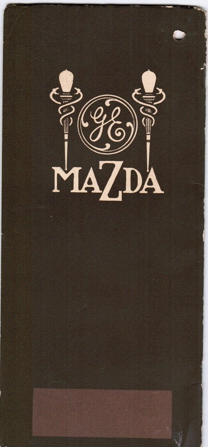 rare softbound brochure titled “a new era in lighting” published in 1911 for general electric