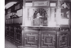 c. 1900-10 original single-sided copper-plated cast iron "coupon booth" bank teller chicago bank building sign or plaque