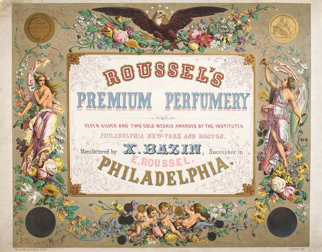 one of two rare and hard to find all original fanciful antebellum period glazed ceramic roussel shaving cream "pot lid" discovered in a philadelphia privy