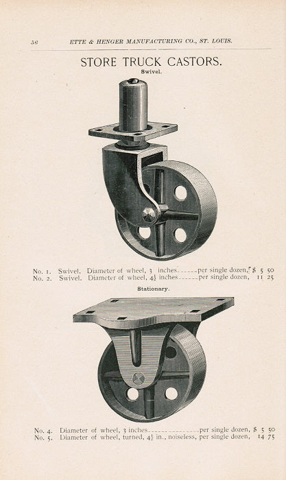 out of print late 19th century highly collectible ette & henger manufacturing company hardware catalogue no. 3