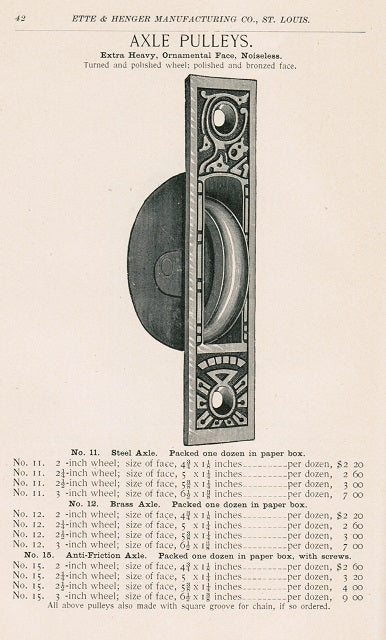 out of print late 19th century highly collectible ette & henger manufacturing company hardware catalogue no. 3