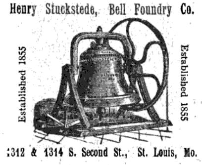 original early 20th century historically important salvaged chicago st. john's cast bronze church bell with nicely aged surface patina and fully functional clapper