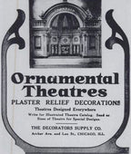 incredible all original late 1920's american depression era oversized heavily ornamented figural chicago theater cast plaster medallion with a full-scale face