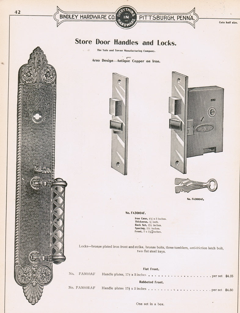 rare hardbound “builders’ hardware” catalogue from early twentieth century, published for bindley hardware co. pittsburgh, pa.