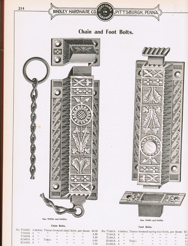 rare hardbound “builders’ hardware” catalogue from early twentieth century, published for bindley hardware co. pittsburgh, pa.