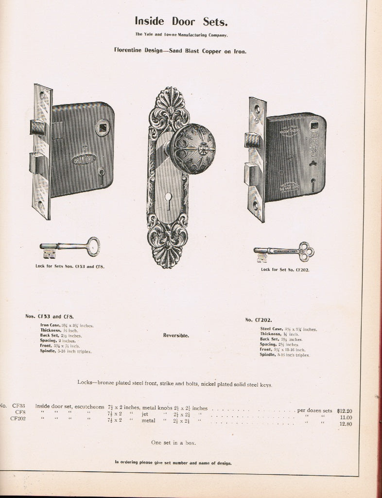 rare hardbound “builders’ hardware” catalogue from early twentieth century, published for bindley hardware co. pittsburgh, pa.