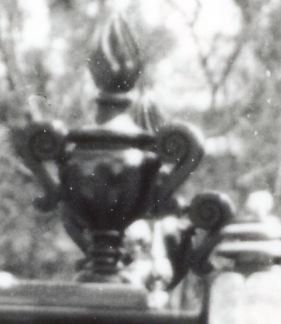 rare mid-to-late 19th century american hand-carved horse drawn funeral hearse "eternal flame" wood finial with partially intact black painted finish