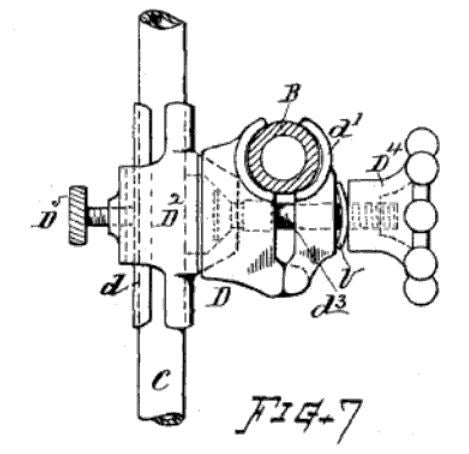 single vintage american industrial unrestored fully adjustable otis. c. white factory light fixture "adjustable supporter"