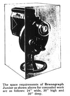 exceptionally rare and fully functional late 1920's original salvaged chicago atmospheric theater motorized brenograph "cloud machine" with intact detachable film wheel