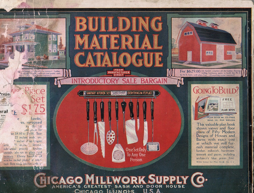 very rare early twentieth century “building materials catalogue” no. 308 published for chicago millwork supply co., “ america’s greatest sash and door house”