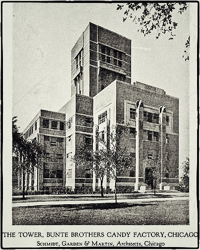 massive c. 1921 chicago prairie school "wrightesque" style carved limestone bunte candy factory exterior facade panel fragment