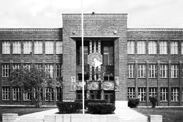 george grant elmslie-designed thomas. a edison school building "snowflake" terra cotta exterior ornament with red slip glaze finish