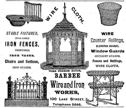 19th century antique american ornamental wrought iron residential
