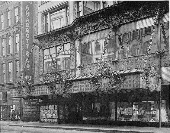 all original museum-quality late 19th century louis h. sullivan designed bronze-plated schlesinger & mayer building elevator door medallion