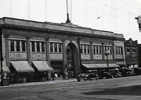 stunning highly polished nickel-plated cast bronze dillinger-robbed first national bank building lobby pilaster with original urn-shaped finial
