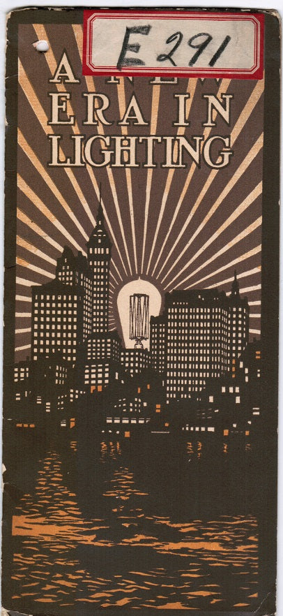 rare softbound brochure titled “a new era in lighting” published in 1911 for general electric