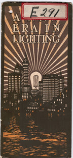 rare softbound brochure titled “a new era in lighting” published in 1911 for general electric