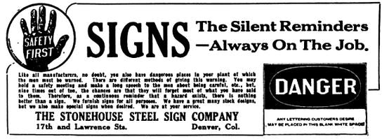 c. 1940's original oversized single-sized american industrial "careful worker" die cut steel enameled safety factory sign