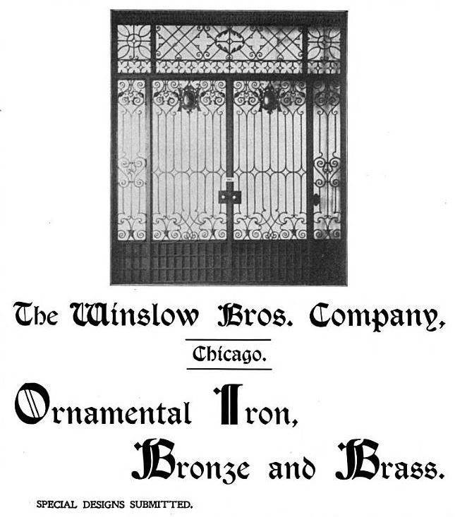 original late 19th century winslow brothers company interior plymouth building staircase riser fragment with ornamental cast iron manufacturers plaque
