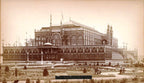 original ornamental cast iron 1876 philadelphia centennial exposition anthemion salvaged building roofline fragment with custom-built display stand