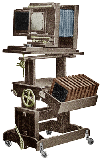 rare early 20th century all original and completely intact fully adjustable professional studio camera solid mahogany wood crank stand with cast iron wheel and locking lever