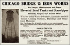 very rare and historically important late 19th century original ornamental cast iron diminutive chicago bridge company exterior bridge plaque