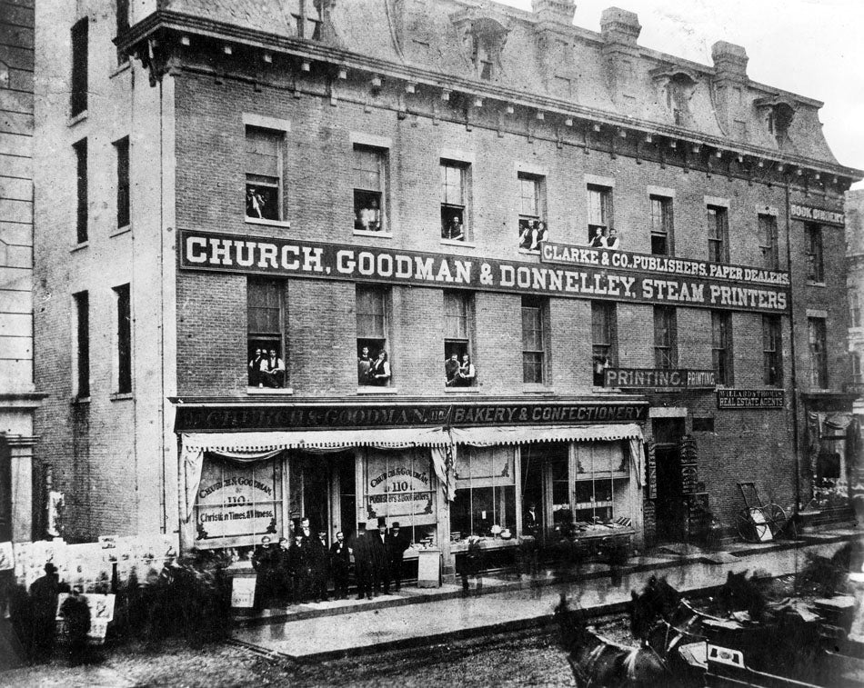 historically important glazed polychrome ornamental terra cotta r.r. donnelley printing plant exterior facade shield with open book and crown