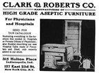 c. 1920's vintage medical operating room mobile supply cart with porcelain enameled table top