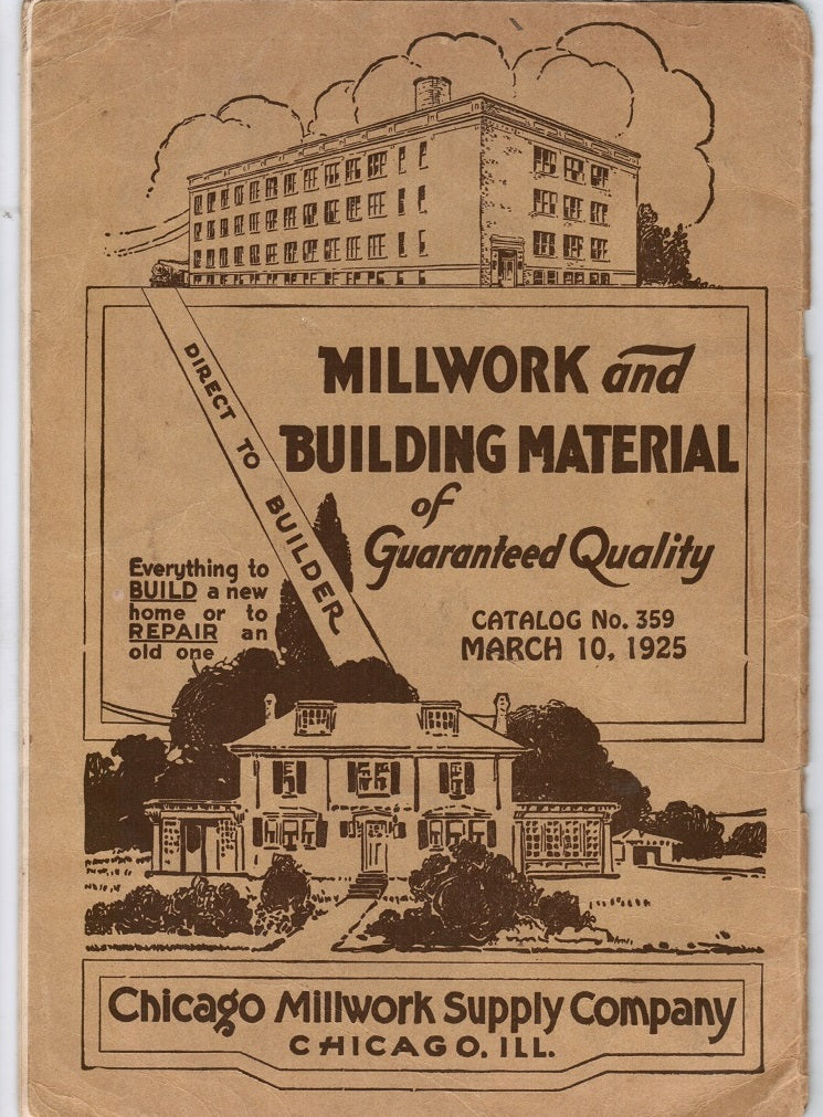 rare softcover catalog no. 359 published in 1925 for the chicago millwork supply company, chicago, il.