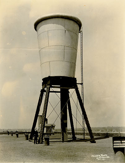 intact c. 1930's american industrial factory office wall-mount dixie "model 1244" cup dispenser with vortex glass dome