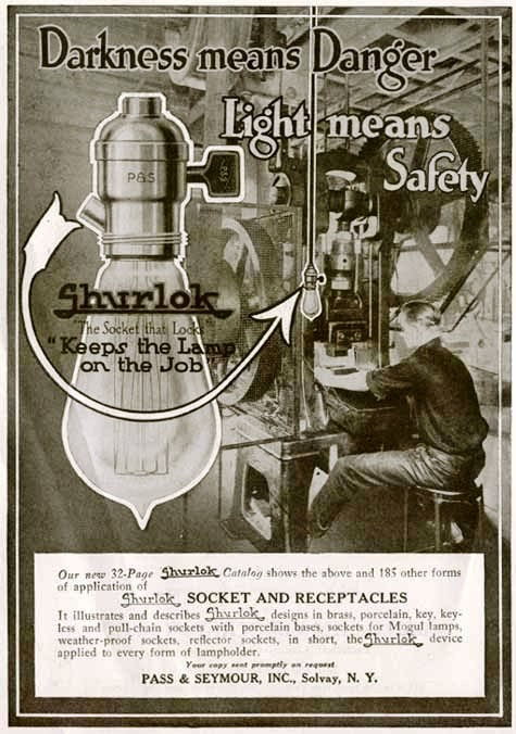 matching pair of c. 1915 vintage american industrial railroad depot benjamin green porcelain enameled wall sconces with push button "pendant switches"