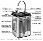 five matching original and remarkably intact early 1920's american industrial exide farm lighting battery "power plant" aqua glass open-ended jars with embossed lettering