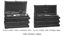 rare early 20th century american antique industrial pipefitter's hinged top tool chest comprised largely of cold-rolled steel with malleable iron corner guards