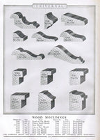 highly informative and profusely illustrated out of print early 20th century universal design book "no. 25" on builder's hardware, millwork and stained glass