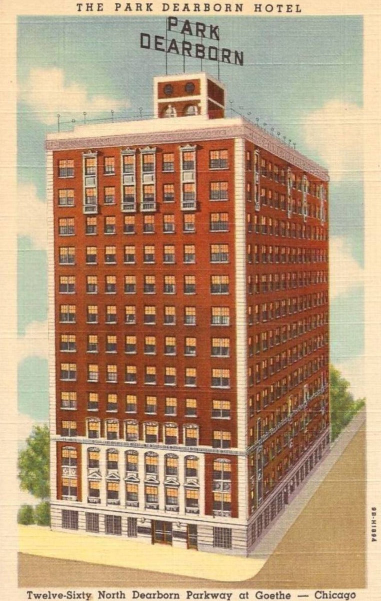 two matching original early 20th century custom-designed chicago dearborn hotel guest room doorknob backplates