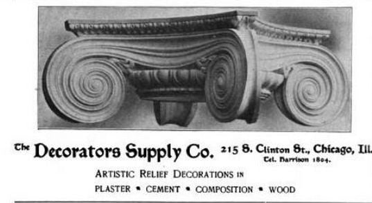 two matching original solid oak wood flush-mount late victorian era american antique fluted pilasters with completely intact composition ionic capitals