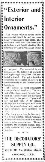 two matching late 19th century american victorian era varnished oak wood residential colonnade box-shaped columns with floral applique