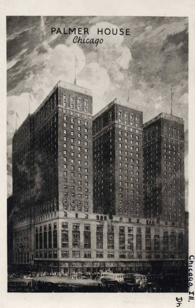 original historic holabird and roche-designed palmer house hotel guestroom door hardware by sargent