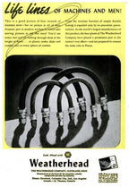 c. 1940's pressed and folded steel multi-tier oversized "weatherhead" countertop display rack with brushed metal finish