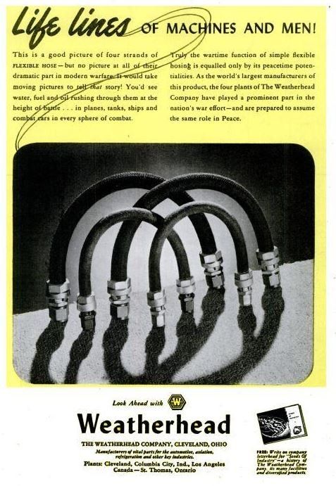 c. 1940's pressed and folded steel multi-tier oversized "weatherhead" countertop display rack with brushed metal finish