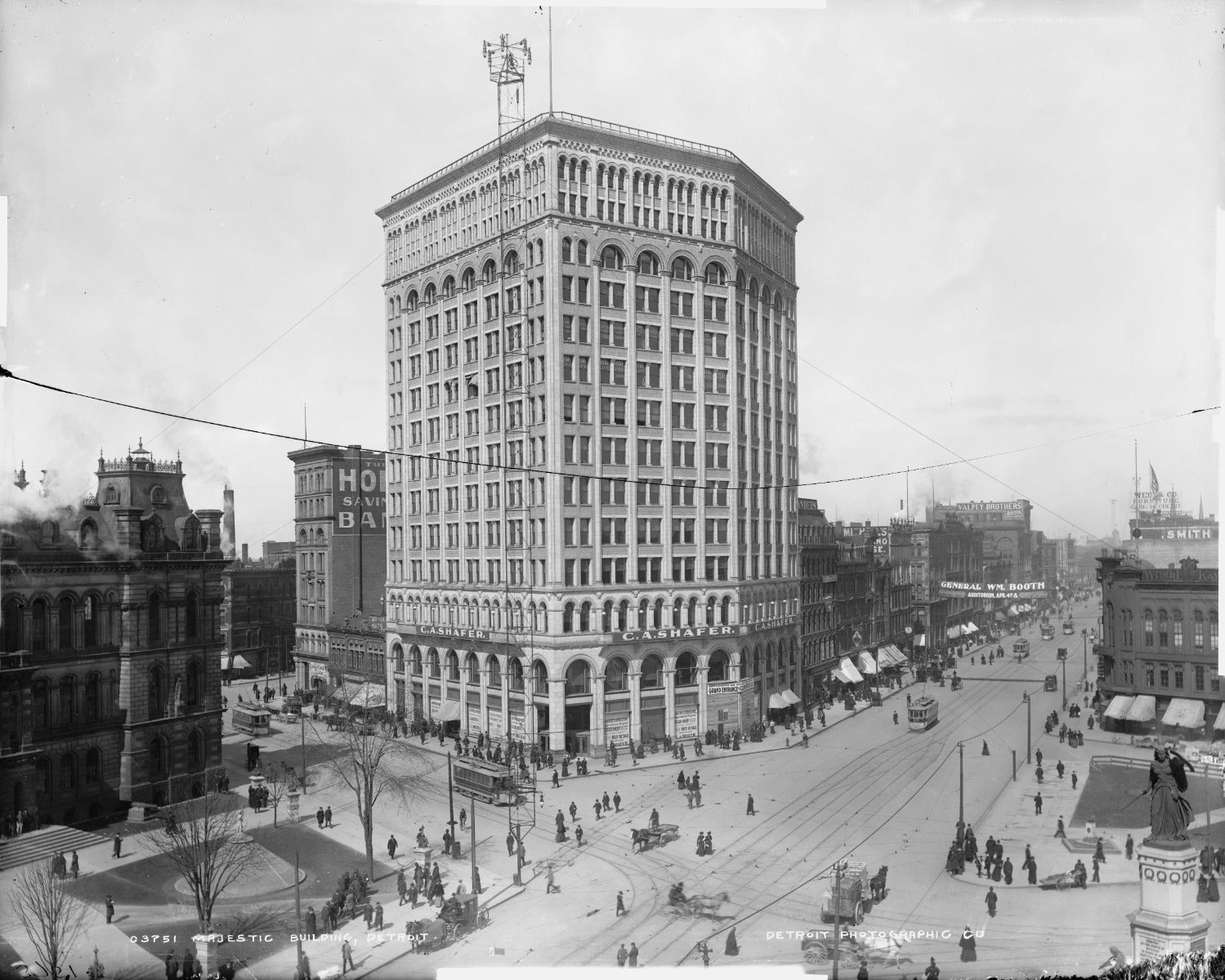 matching set of historically important 1896 d.h. burnham and company mabley or majestic building office door hardware