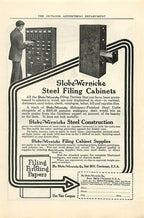 c. 1920's american globe wernicke "fireproof" reinforced compartmentalized steel cabinet with original green enameled finish