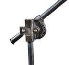 completely intact c. 1940's vintage american industrial william woodward-designed "utilight" machinist task lamp adjustable cast iron joint