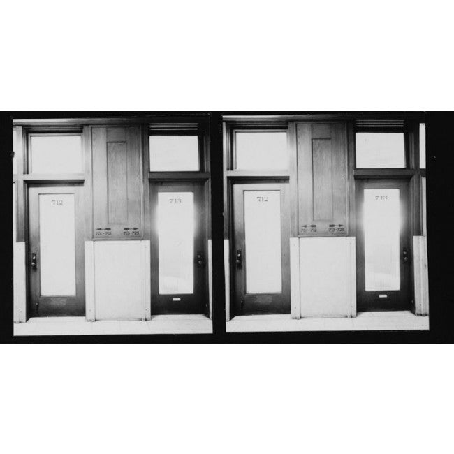 original and intact louis sullivan-designed interior office door emblematic backplate and doorknob salvaged from the historically important wainwright building