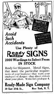 c. 1940's single-sided die cut steel "high voltage" exterior factory fence mounted danger or cautionary sign with great surface patina