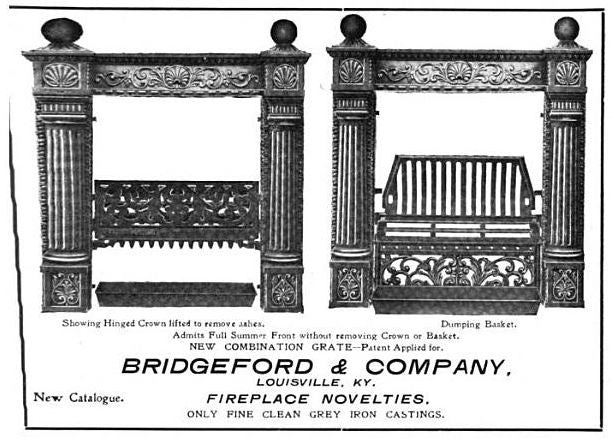 late 19th century antique american ornamental cast iron black enameled salvaged chicago perforated fireplace summer cover with matching surround