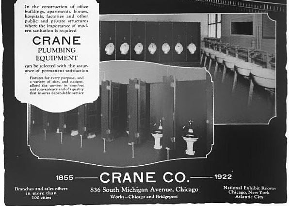 original c. 1929 american art deco "conwith" pattern white vitreous china pedestal sink with original chrome plated fittings and pedestal legs