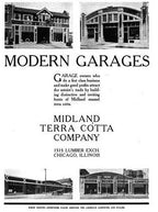 single c. 1936 original george grant elmslie-designed exterior slip glazed oliver p. morton school terra cotta panel