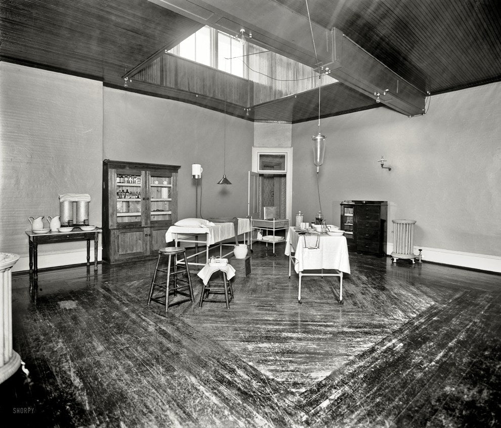 heavily reinforced early 20th century antique american medical stationary hospital operating cast and wrought iron soap basin stand with sturdy undershelf