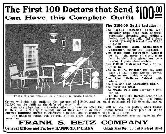 hard to find original multi-tier frank s. betz early 20th century salvaged chicago hospital operating room workstation